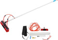 Brosse de nettoyage pour panneau solaire, tige de nettoyage rotative, réglable, télescopique, nettoyeur de vitres, équipement de lavage