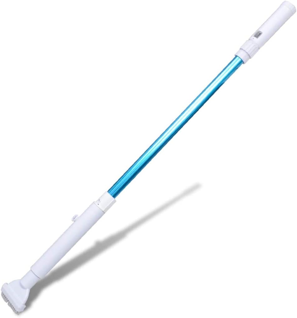 Aspirateur de piscine automatique avec piles, manche télescopique en aluminium 130-195 cm, filtre, brosse, balai de piscine pour piscine