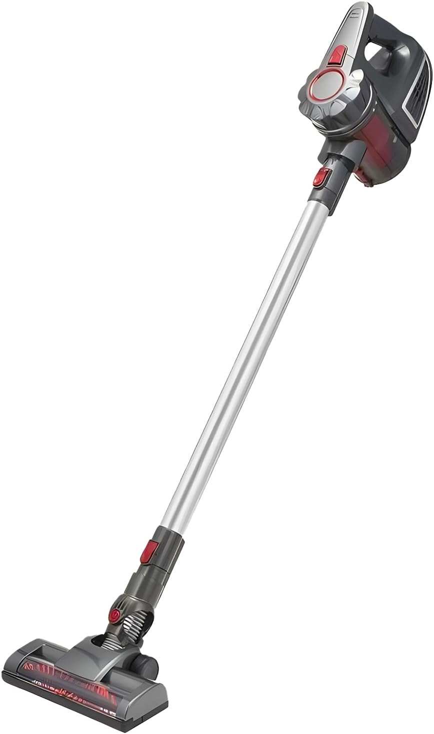 Wintem Aspirateur sans Fil avec récipient Transparent 0,8 l 21,6 V Balai électrique avec système cyclonique avancé, sans Fil
