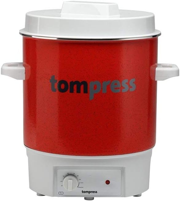Tom Press Stérilisateur émaillé électrique pour stérilisation conserves et cuisson - TOM PRESS