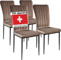 Albatros Chaises de Salle à Manger Modena, Lot de 4, Marron, testées SGS