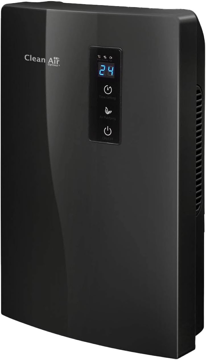 Clean Air Optima - Déshumidificateur + ioniseur CA-703B - Idéal pour les pièces jusqu'à 10 m² / 25 m³