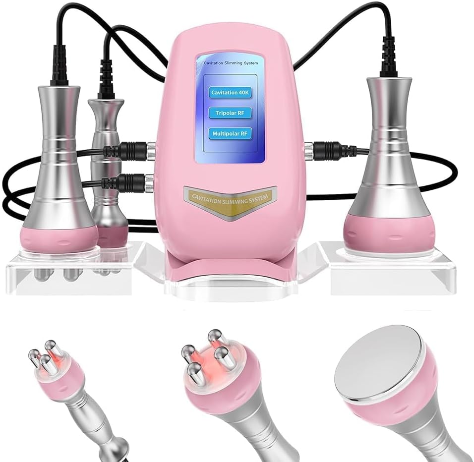 Zrwuldu Appareil de cavitation RF 40 K 3 en 1, anti-cellulite, pour visage