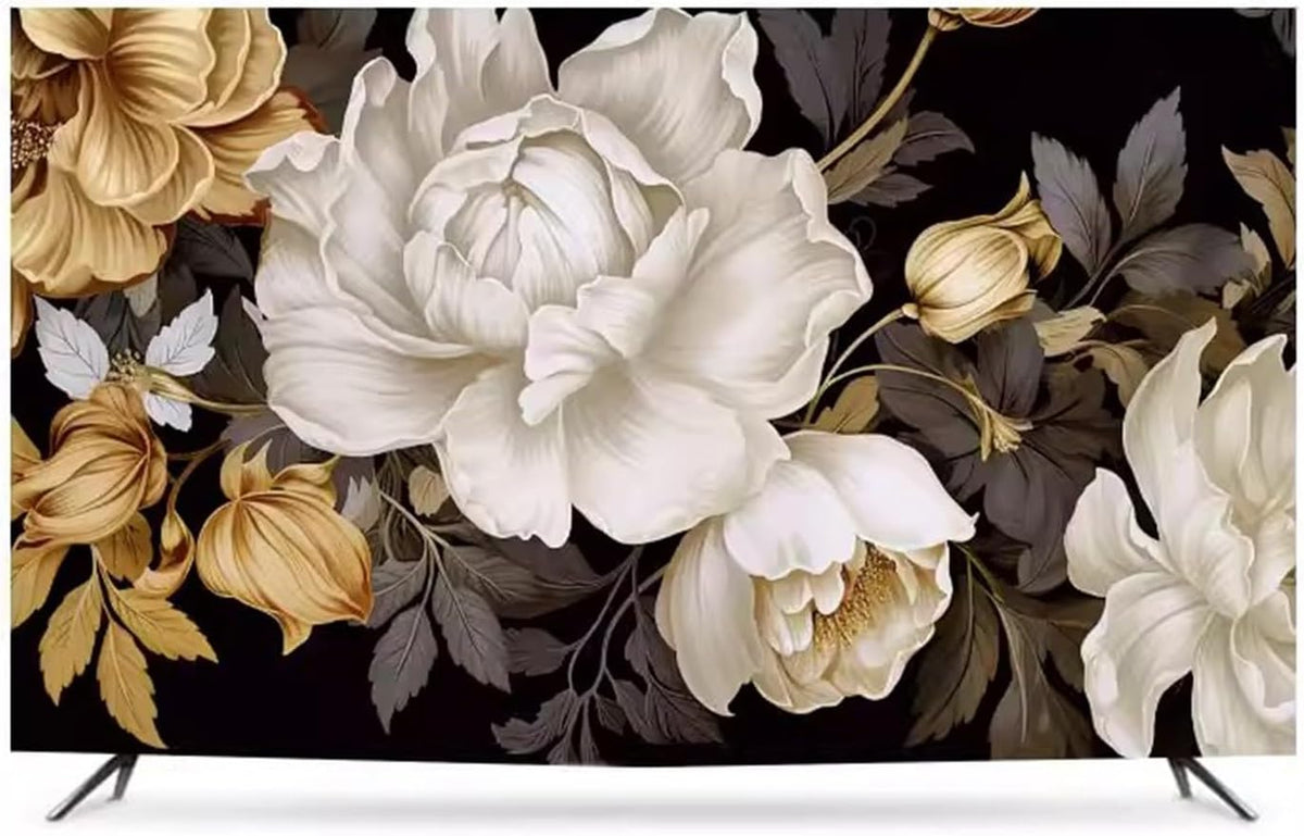 Housse de télévision universelle pour chambre à coucher, salon, décoration de la maison 48 pouces