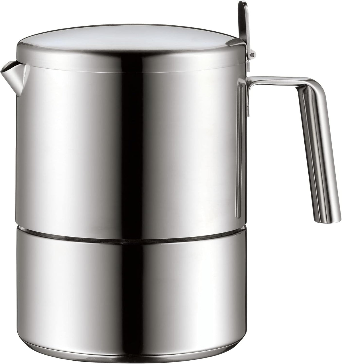 WMF Machine à expresso Kult 300 ml, machine à expresso pour 6 tasses, acier inoxydable Cromargan mat, induction, va au lave-vaisselle