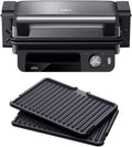 Braun MultiGrill 5 CG 5033, Plaque Electrique à Controle Electronique avec Plateau Collecteur de Graisse Amovible, 3 Positions de Cuisson