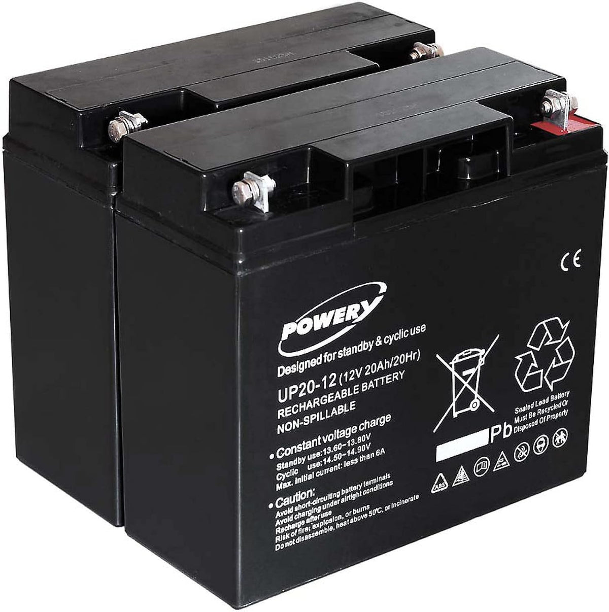 akku-net Batterie gel net plomb Batterie pour onduleur APC Smart-UPS 1500 20 Ah (remplace également 18 Ah), 12 V, plomb-acide