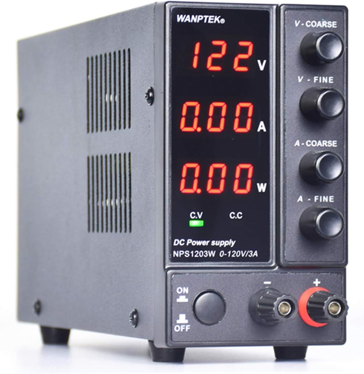 Gorgivous Alimentation de Laboratoire 0-120V 0-3A, Alimentation de Laboratoire réglable 360W, Alimentation stabilisée
