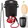 VEVOR Forge à Gaz Propane Four de Fusion 76,8 kW·h avec Creuset Graphite Capacité de 4 kg