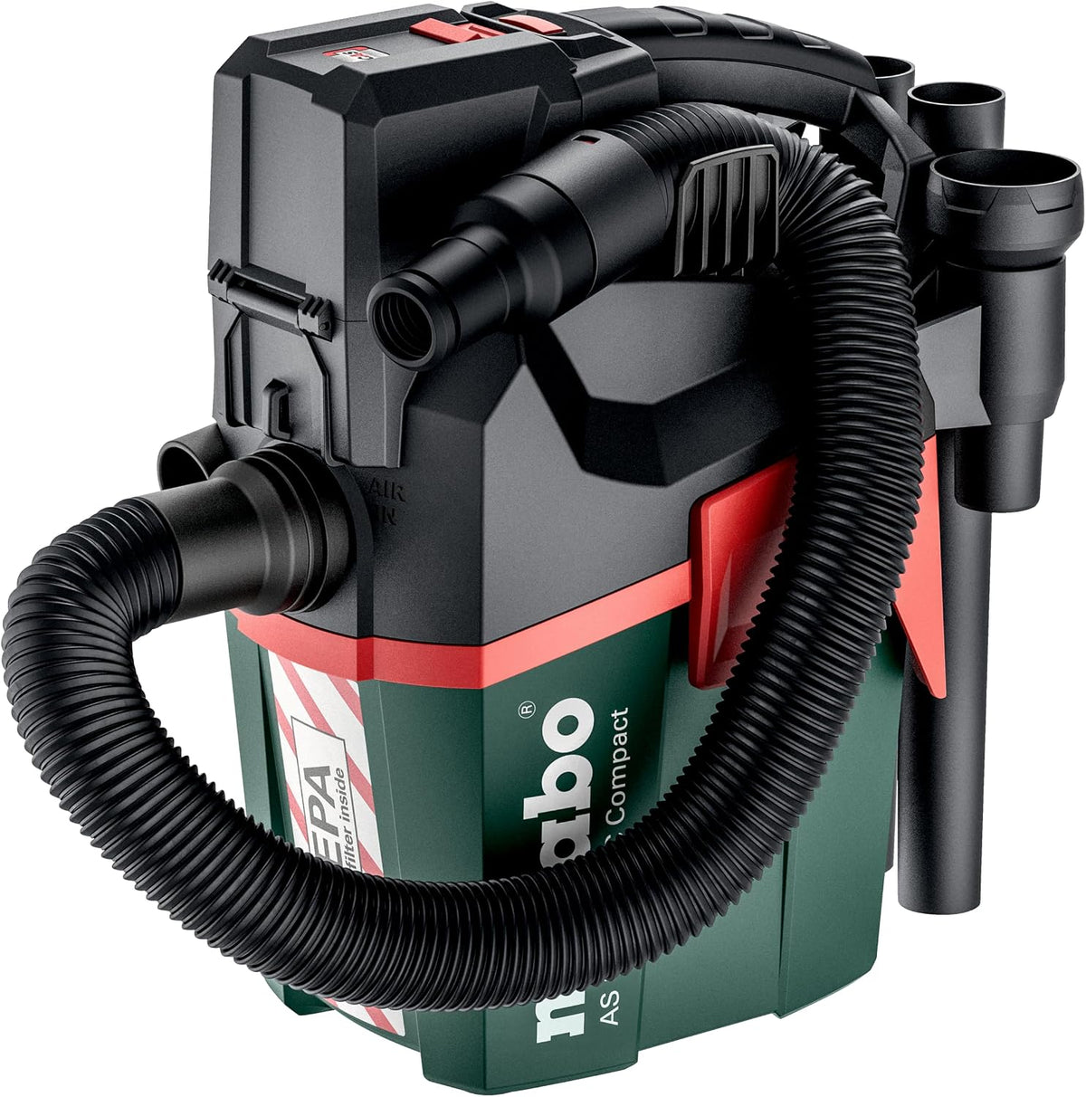 METABO 602029850 - Aspirador versión Sin BATERÍAS 18V Li-ION AS 18 HEPA PC Compact