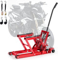 VEVOR Cric de Moto Hydraulique, Pont Élevateur Compact Charge 680 kg Plage de Levage Réglable 11,5-38,5 cm, pour Entretien Quad ATV Atelier