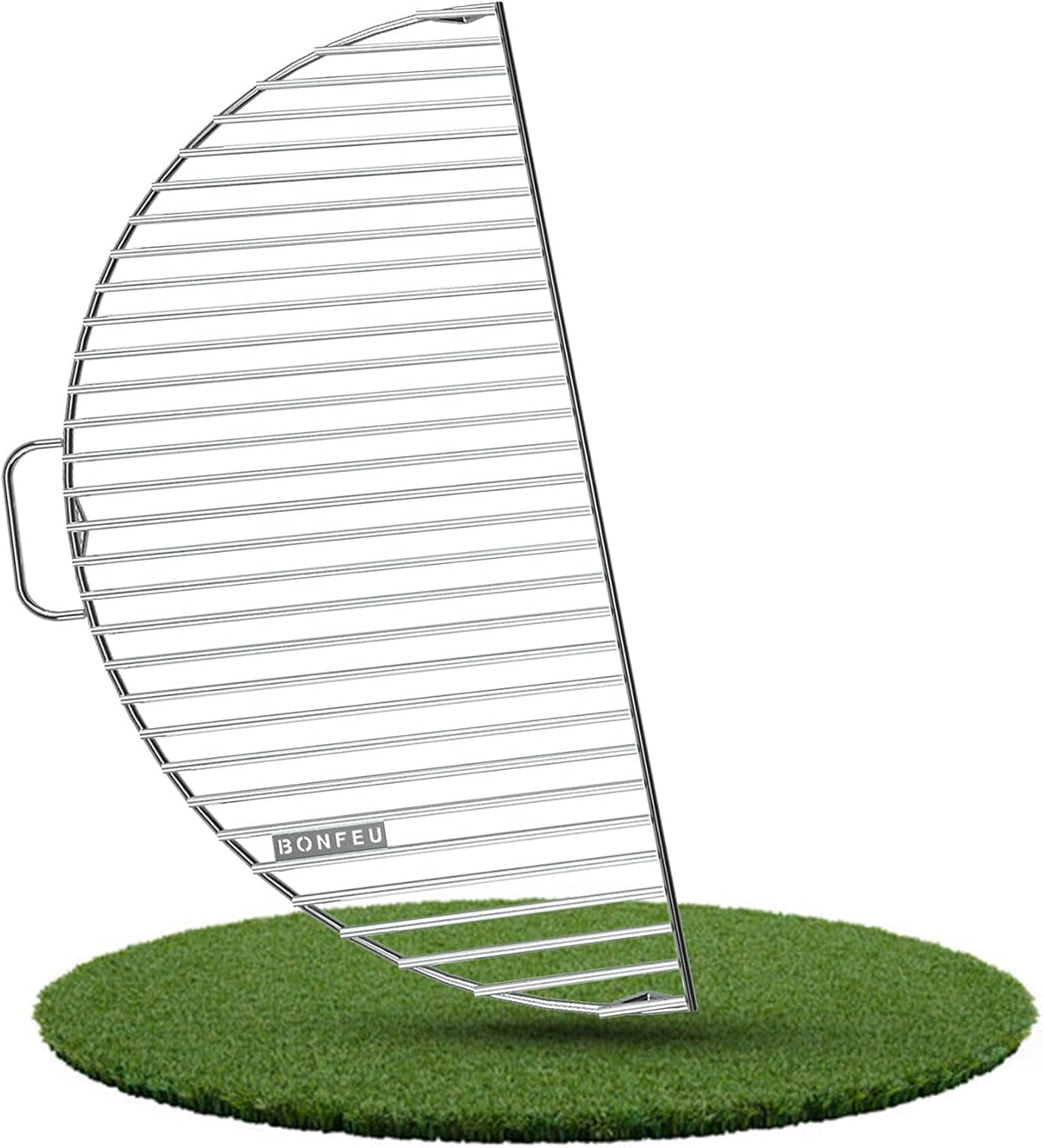 BonFeu BonGrill - Grille de cuisson en acier galvanisé - Plaque de cuisson pour brasero et cheminée de jardin - ½ diamètre : 100 cm