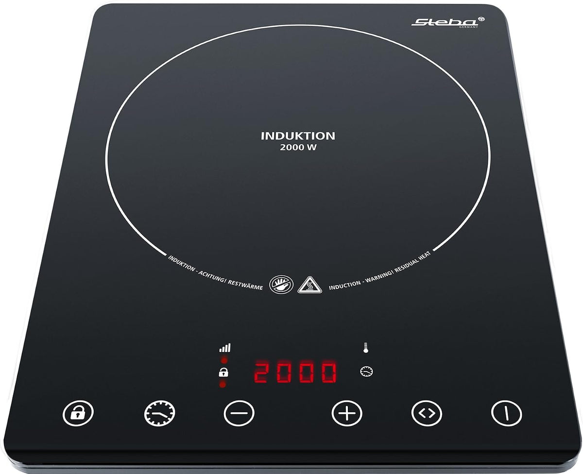 Steba IK 65 slim ultra plat encastrable induction plaque électrique/2000 W/Mobile/Noir