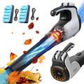 Litheli Souffleur de Feuilles sans Fil 2 x 20V, Souffleur Batterie avec 2 x 4,0 Ah Batterie, Vitesse de l'Air de 180 km/h, Débit d'air de 973 m³/h