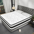 Matelas 140x190 cm, Luxe matelas Hybride en Mousse à mémoire de Forme à Ressorts ensachés, Matelas 2 Personnes, 10 Zones Soutien Parfait
