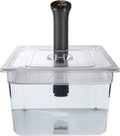 SousVideTools Récipient Transparent en Polycarbonate avec Couvercle Découpé sur Mesure pour Cuiseur sous Vide Anova Nano sans Bpa, Antiadhésif