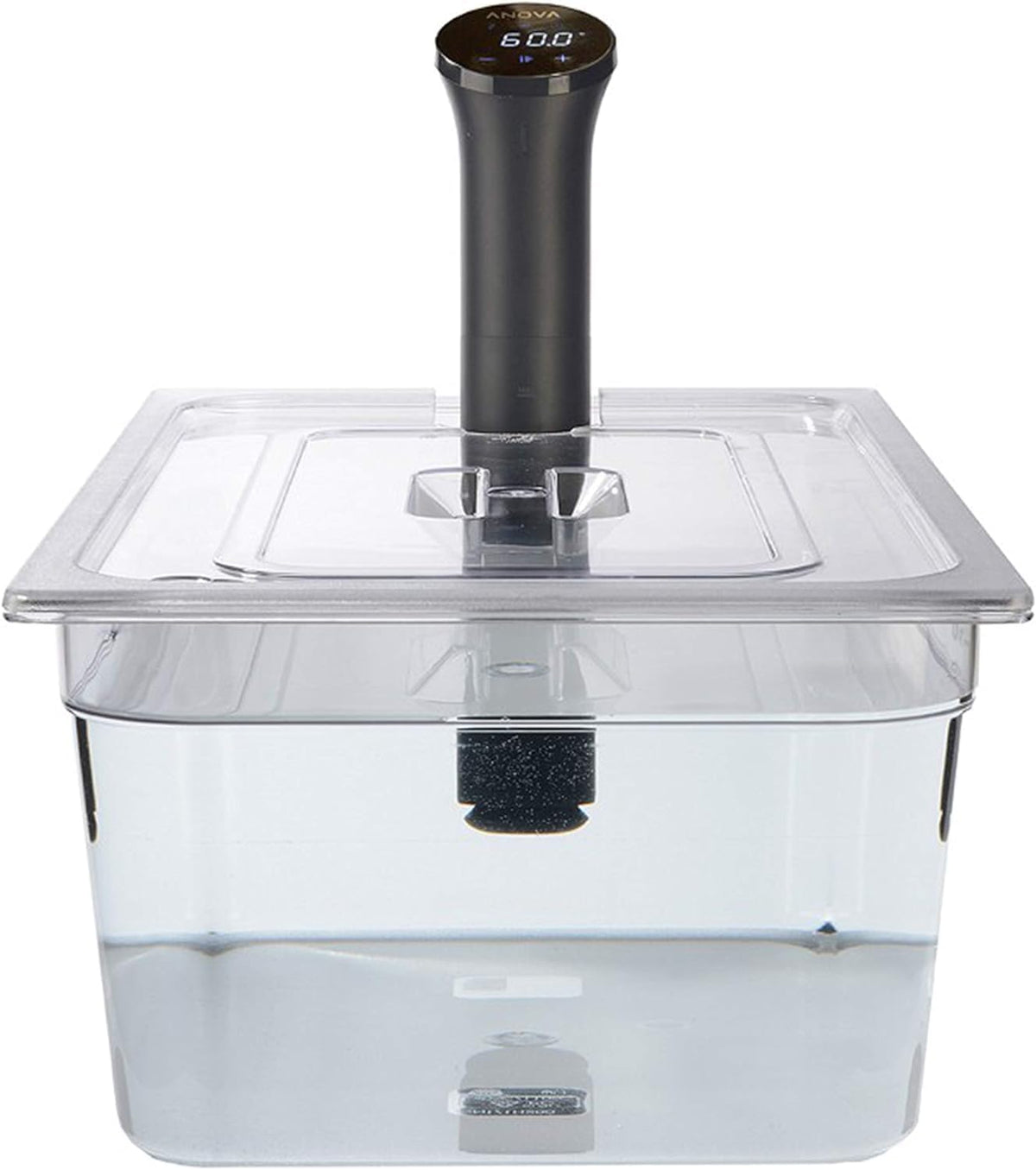 SousVideTools Récipient Transparent en Polycarbonate avec Couvercle Découpé sur Mesure pour Cuiseur sous Vide Anova Nano sans Bpa, Antiadhésif