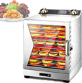 Déshydrateur Alimentaire, Déshydrateur Alimentaire Professionnel 400 W/800 W, Séchage Uniforme À 360°, 6/8/12/18 Plateaux, 30 À 90 °C (86 À 194 °F)