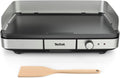 Tefal Maxi Plancha électrique extérieur et intérieur format XXL10/12 Personnes avec protection contre les éclaboussures et Thermostat réglable Inox