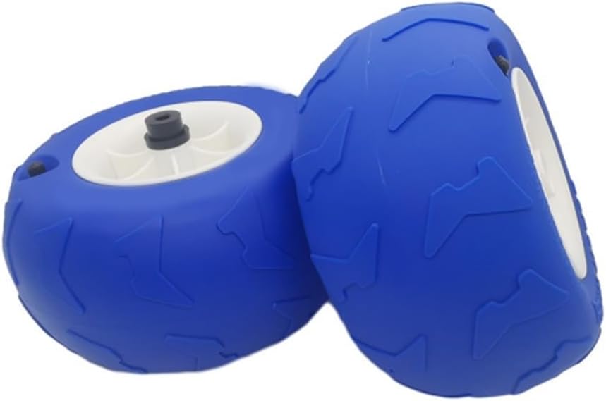Lot de 2 roues de chariot de plage, pneus de sable pour ballons, 230 x 115 mm, pneus larges en PVC pour kayak, camping