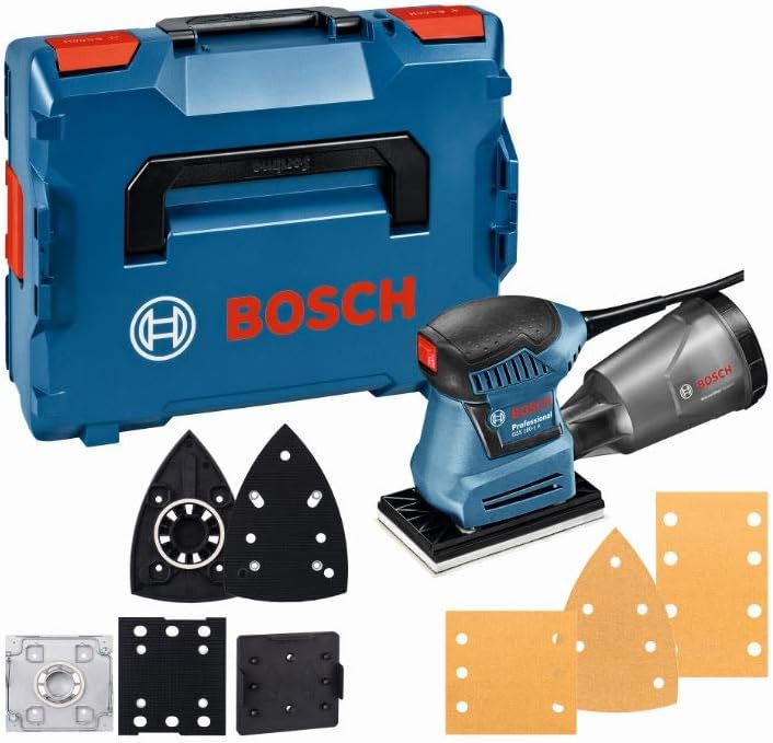 Bosch Professional ponceuse vibrante GSS 160-1 A Multi (puissance 180 W, Ø d'amplitude 1,6 mm, L-BOXX)