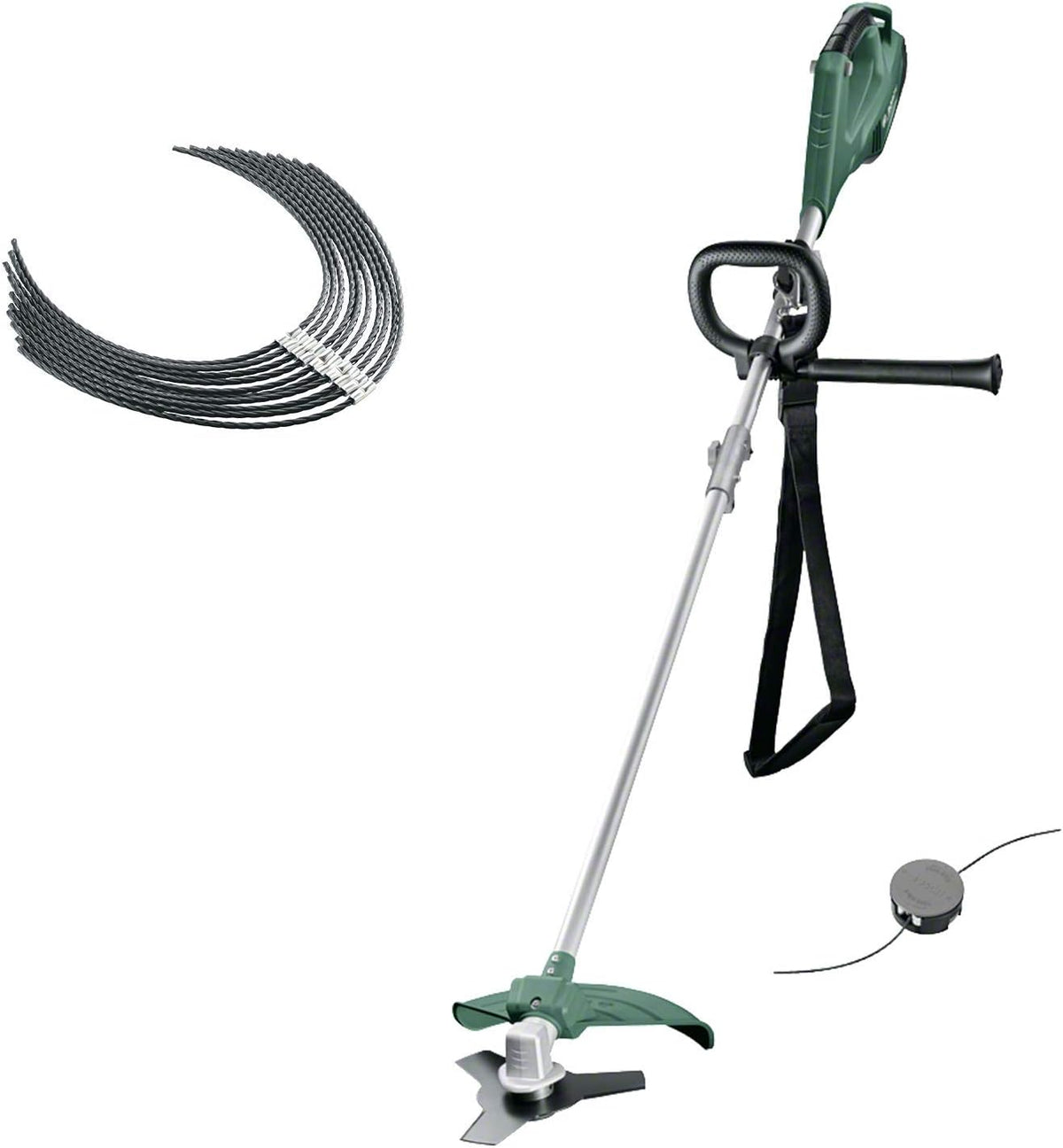 Débroussailleuse Bosch - AFS 23-37 (1000W, avec Lame à 3 Dents, Bobine pour Fil de Coupe, 3 Fils de Coupe, poignée supplémentaire