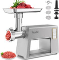 Hachoir a Viande, 2000W Hachoir Electrique avec 3 grilles en acier inox, Moteur puissant, 2,3 kg/min, un fonctionnement silencieux
