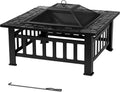 tepro Cheminée Glenview, Noir (81 x 81 x 50 cm)