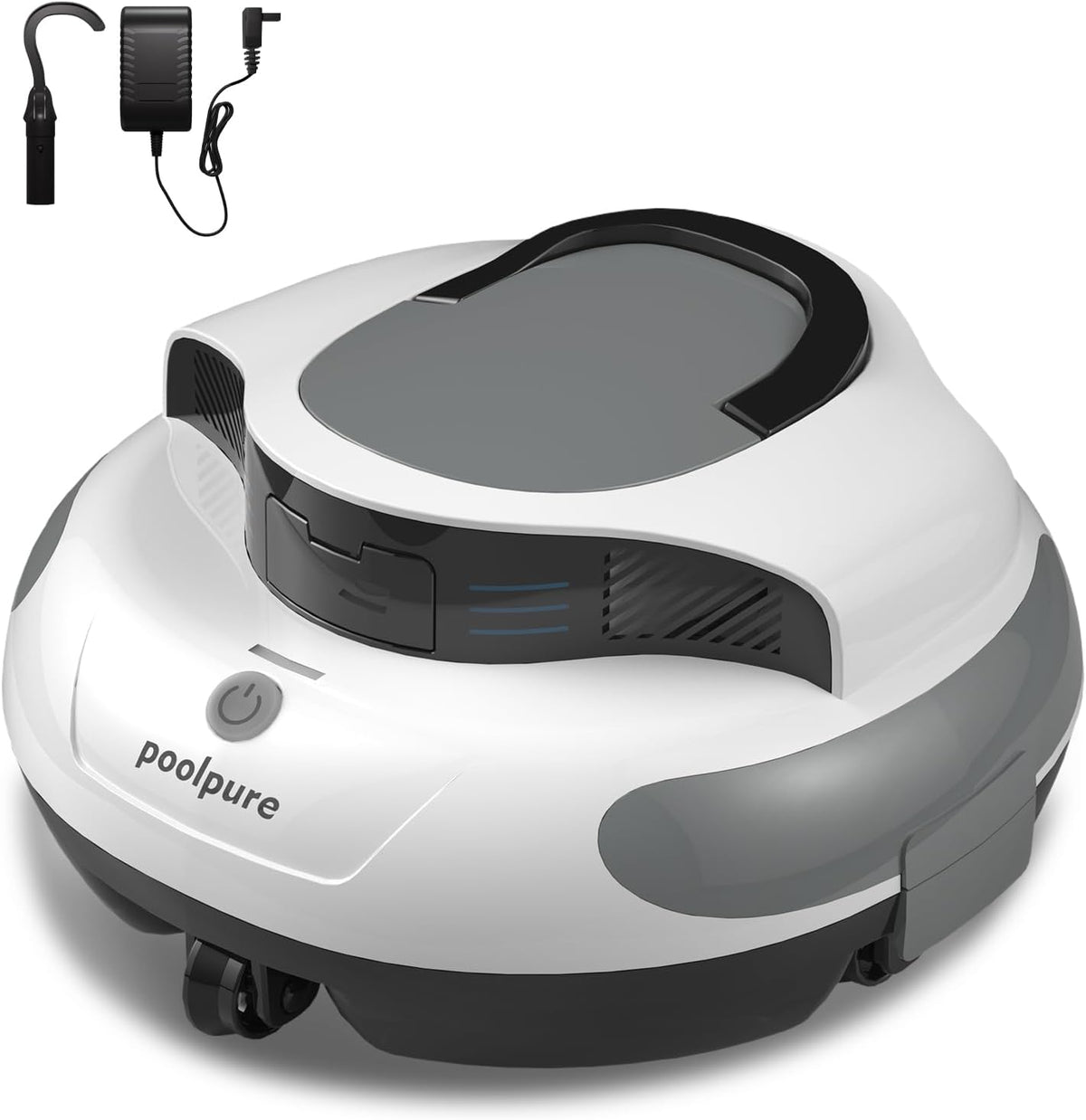 POOLPURE 2026 Robot Piscine sans Fil Aspirateur de Piscine Automatique avec Capteurs Hall, Autonomie 100 Min, 5000mAh